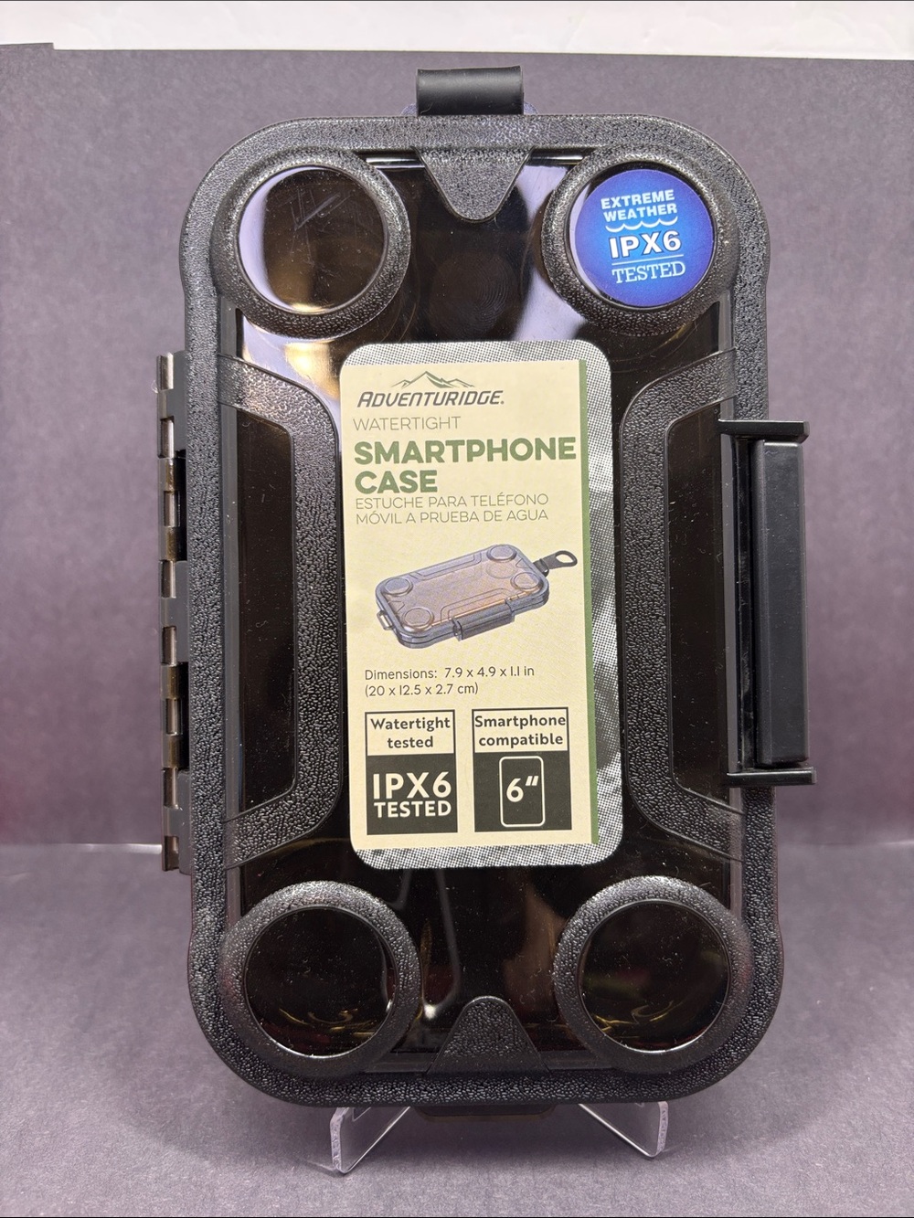 Adventure Ridge Water Tight Smartphone Case IPX6 Tested New 6in